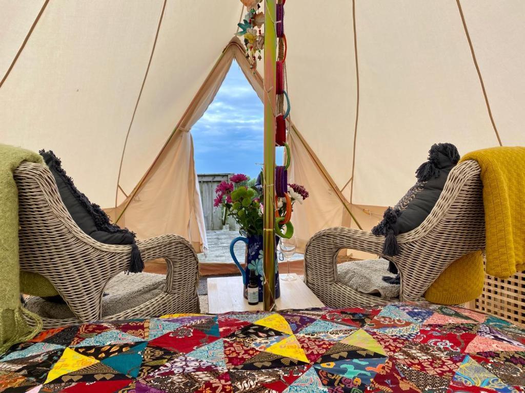 Coastal Stay Bell Tent Porthgain Exterior photo